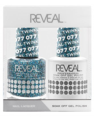Bộ đôi sơn bóng và gel Reveal - 077 Teal Twinkle