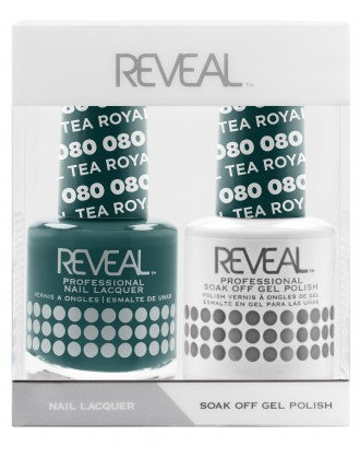 Bộ đôi sơn bóng và gel Reveal - 080 Royal Teal