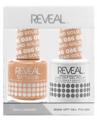 Bộ đôi sơn mài và gel Reveal - 086 Gold Sand