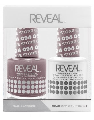 Reveal Bộ Đôi Sơn Gel Và Sơn Móng - 095 Tím Tro