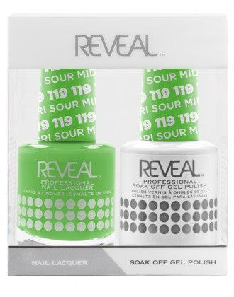 Bộ đôi sơn bóng và gel Reveal - 119 Midori Sour