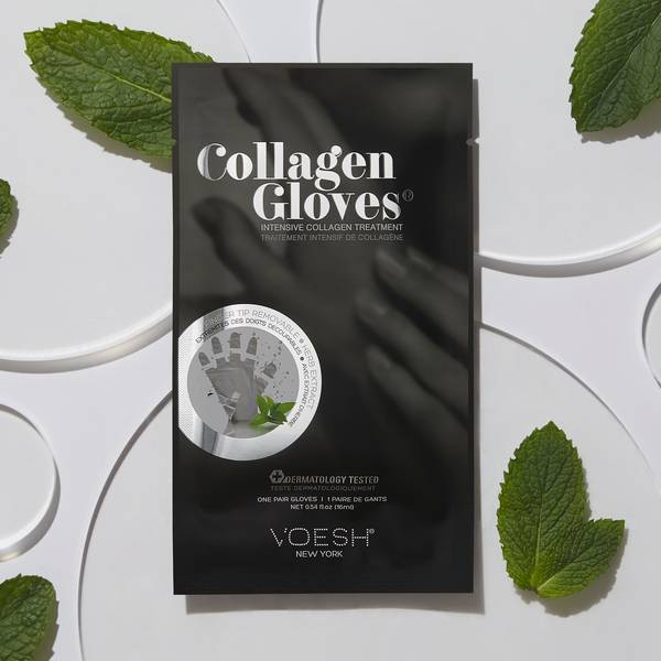 Voesh Deluxe Pedicure Collagen Gloves - Mint