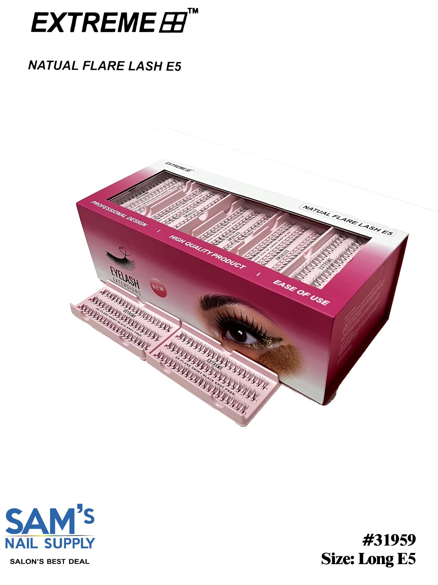 Extreme Natural Flare Lash Knot Free E5 - Dài