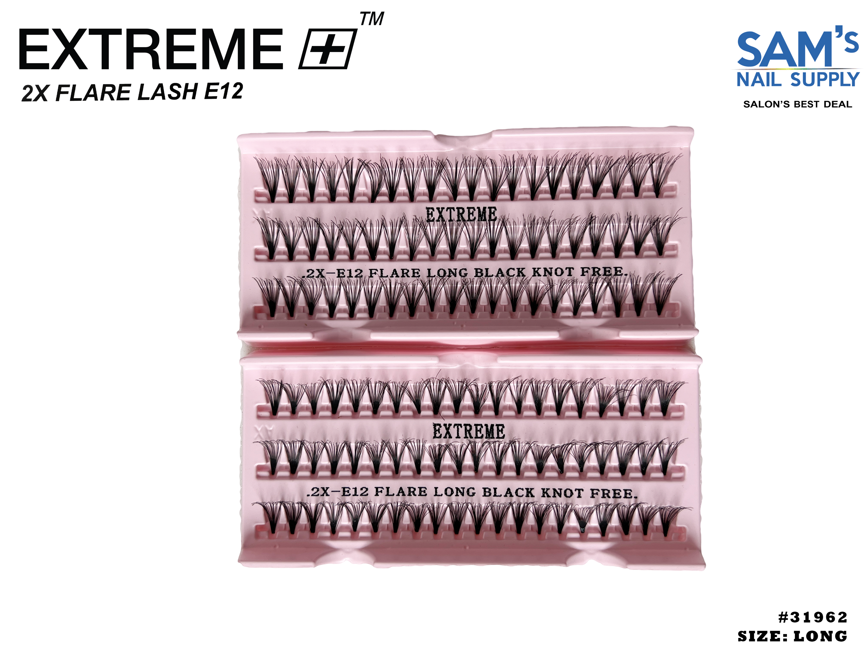 Extreme 2X Flare Lash E12 Knot Free - Dài