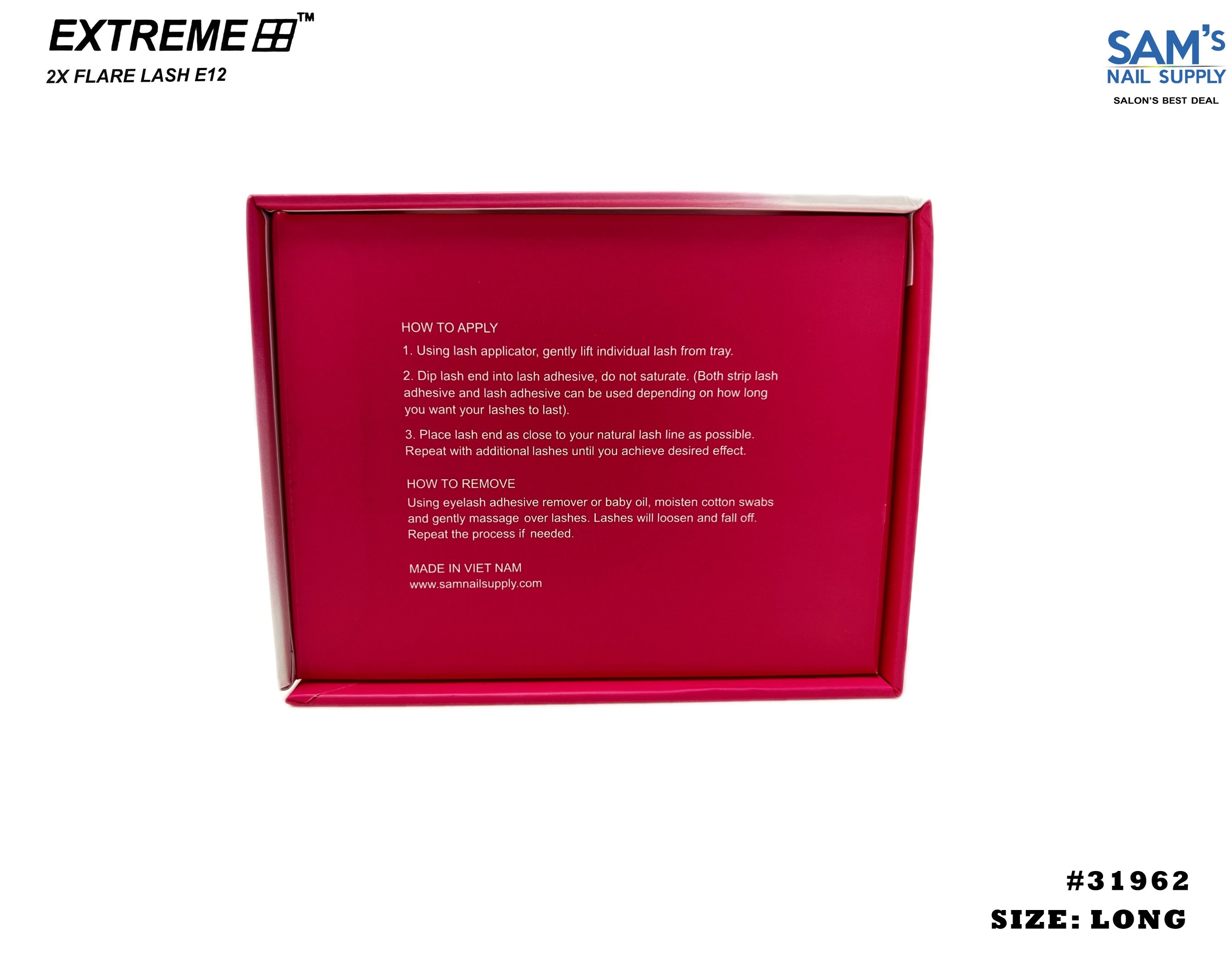 Extreme 2X Flare Lash E12 Knot Free - Dài