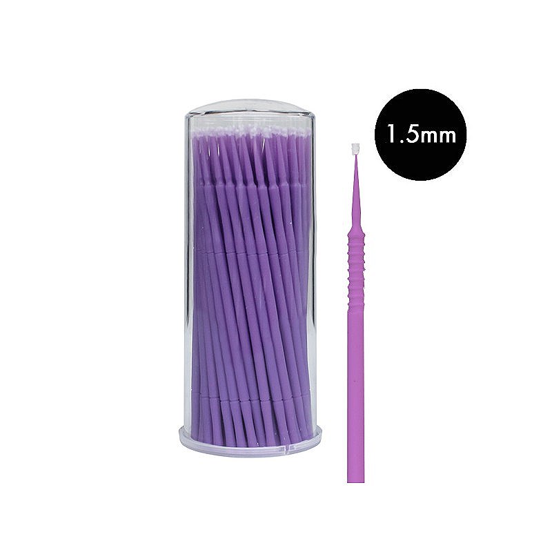 100 miếng Micro Applicator Brushes Lash Micro Swabs để nối mi, trang điểm 