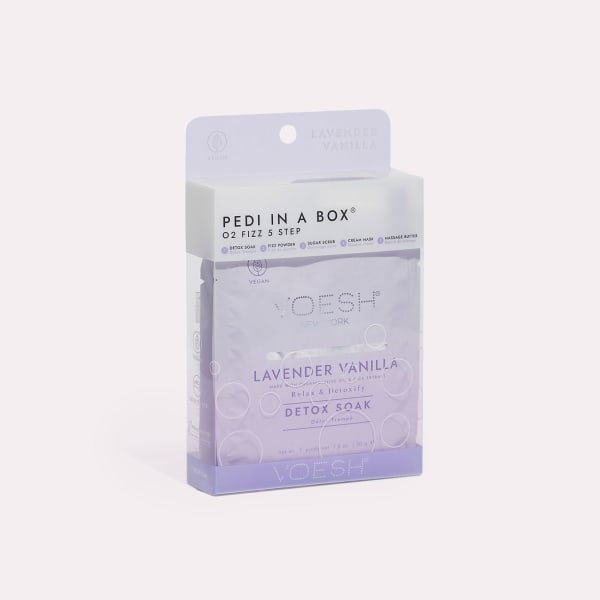 VOESH Pedi in a Box O2 Fizz 5 Bước - Hoa oải hương 