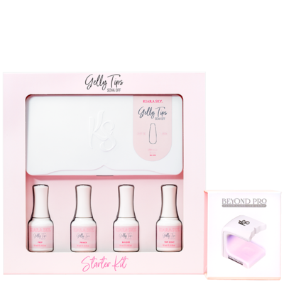 Kiara Sky GELLY TIPS STARTER KIT - Bao gồm đèn Led Mini Flash Cure