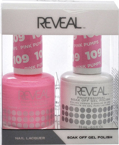 Reveal Duo Gel and Nail Lacquer Set - 109 Pink Pumps