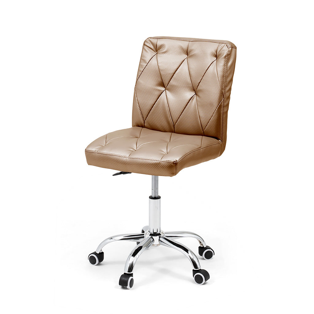 Technician Stool 630 Manicure Carbon Fiber - Cappuccino