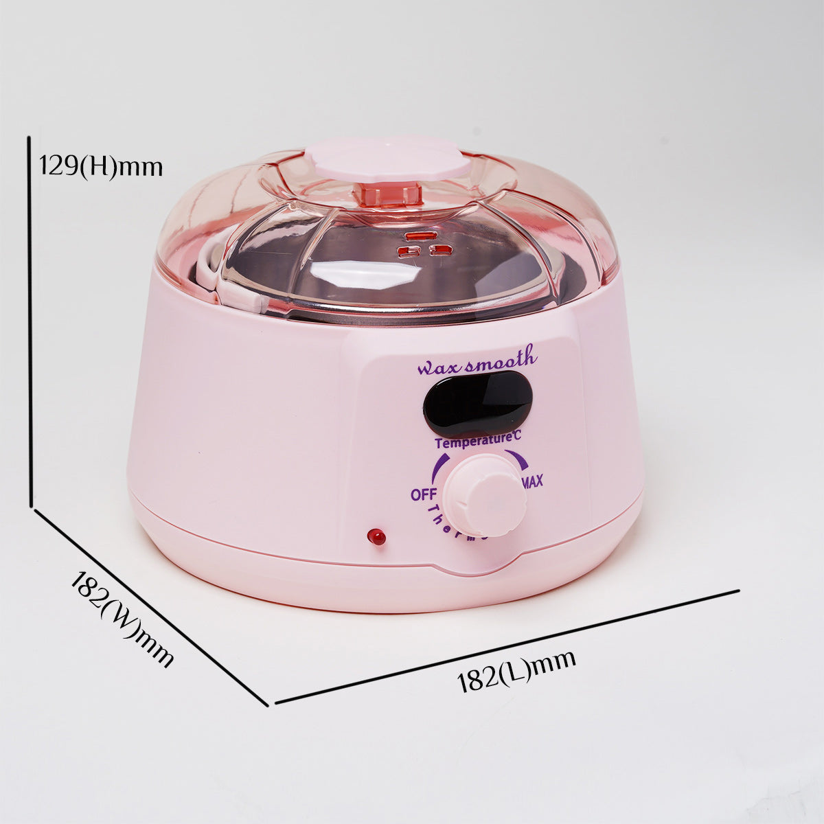 WaxSmooth Wax Warmer Pink Clear Cap